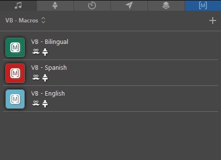 VerseBridge macro buttons in ProPresenter
